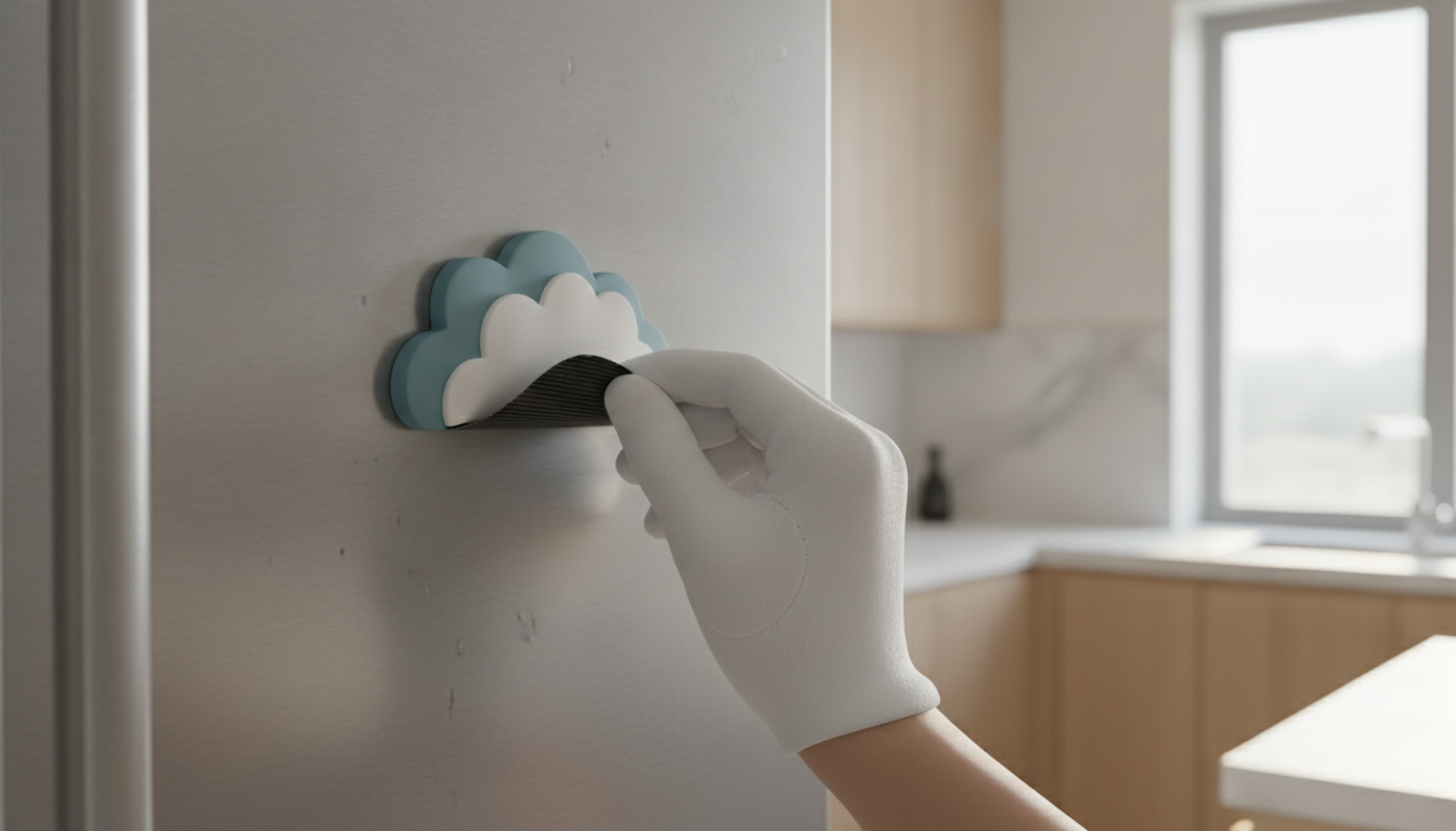 Soft PVC magnet backing peel test on stainless steel surface